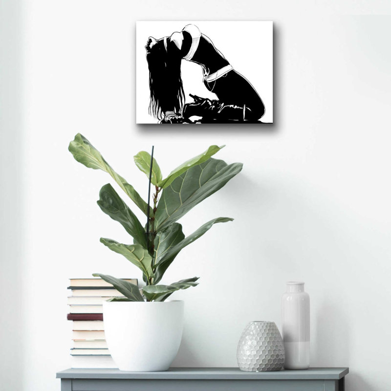 «Striking a Pose II» par Giuseppe Cristiano, art mural en verre acrylique, H 12 po x l 16 po x P 0,13 po