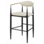Ensemble de 2 chaises de bar rembourrées en tissu Renfroe-310363298-310363296