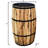Acacia Wood Drum Patio Planter Barrel-171447574