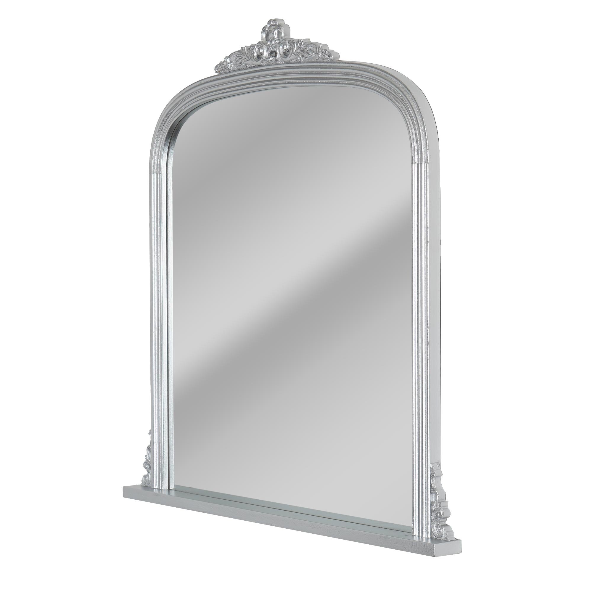 Head West Arch Silver Ornate Accent Wall Mirror