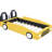 Twin Size Bed With Yellow Wheels In Captivating Race Car Style - And Functional Appealing Ensuring A Relaxing Night's Sleep-2060565060