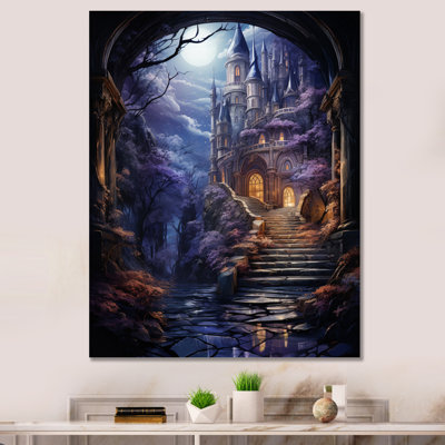Château bulgare «Mystical Gateway Enchanted», reproduction sur toile