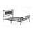 Karaka Upholstered Faux Leather Open-Frame Bed-19923432-19923429