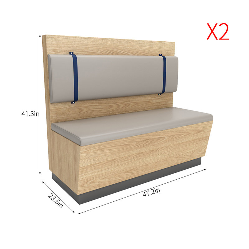 Banc rembourré en similicuir Modern