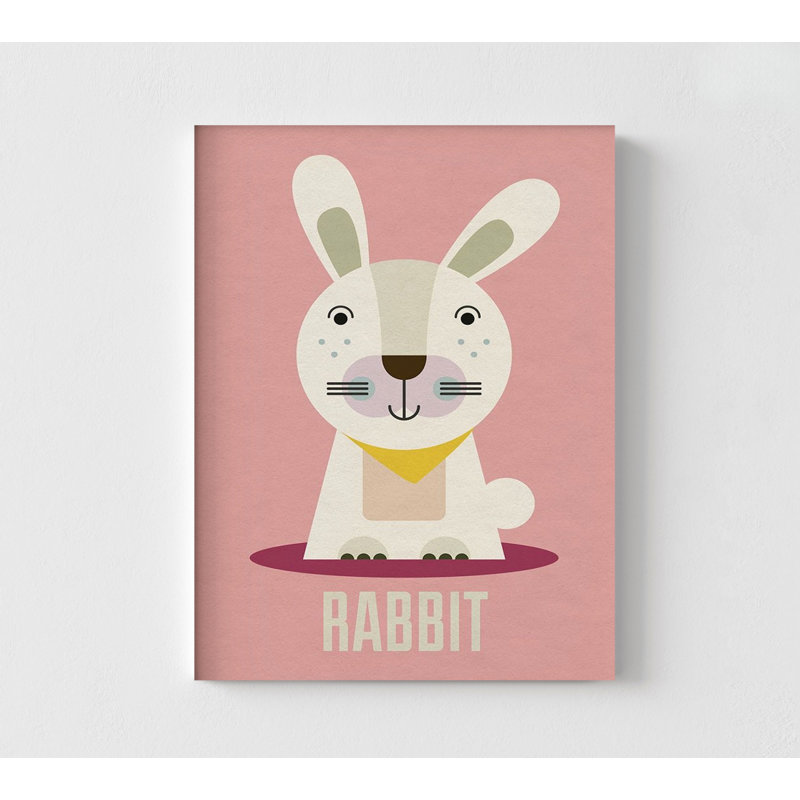 «Rabbit Kids Nursery» par Gary Williams, affiche de chambre de bébé mignon, affiche de chambre d'enfant en bas âge, Tanné