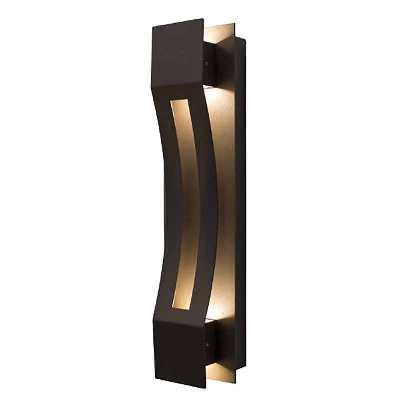 Lieba LED Flush Mounted Sconce, Bronze, 3000