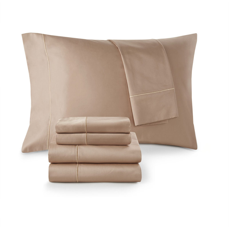 600 Thread Count Rose Gold Pima Cotton King Sheet Set