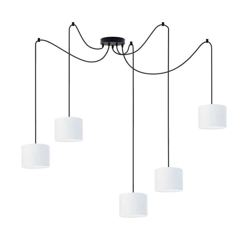 Odonoghue 5 - Light Pendant, White, Black