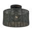 Plafonnier semi-encastré noir moyen 1 lumière Adabella-1666463657