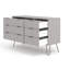Dufresne 3+3 wide chest of drawers, industrial design