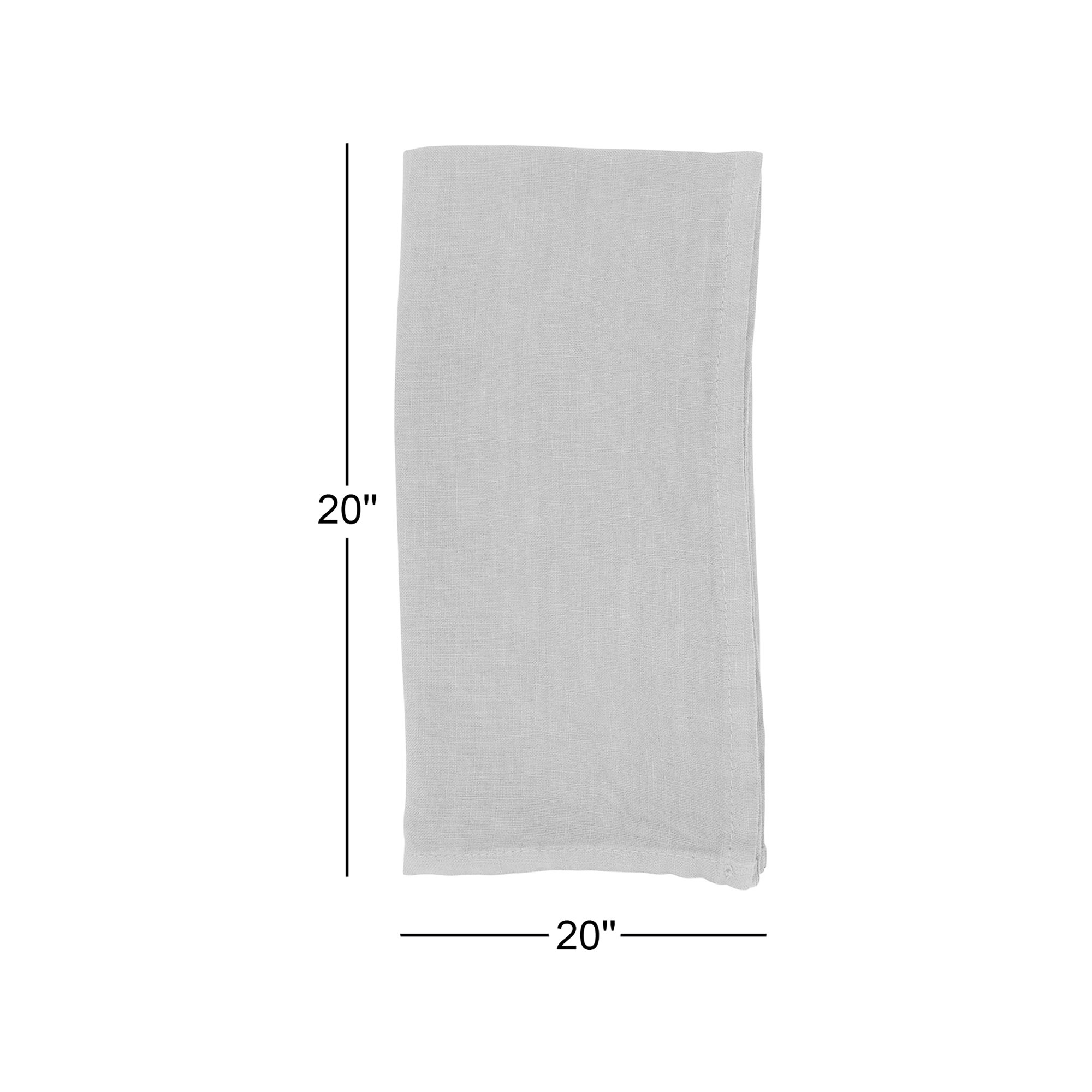 Caliban Crisp And Classic Linen Table Napkin (Set Of 4) 20S, Ocean Blue