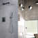 10 Inch Wall Mounted Complete Shower System with Rough-In Valve