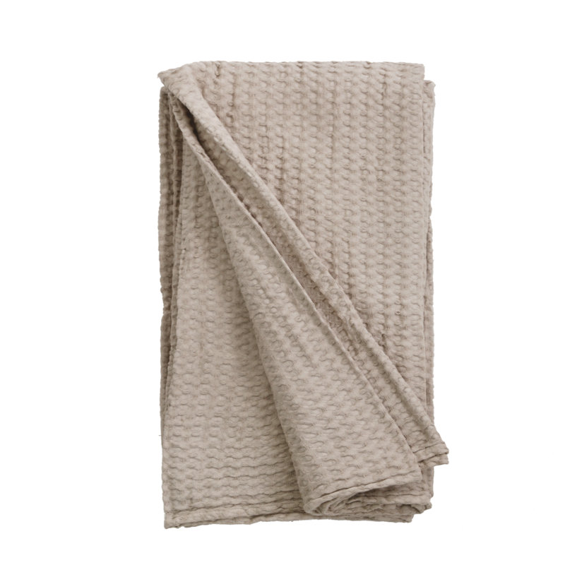 Couverture 100% coton Zuma, Grand, Naturel