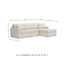 Canapé modulaire 3 pièces avec méridienne Braintree