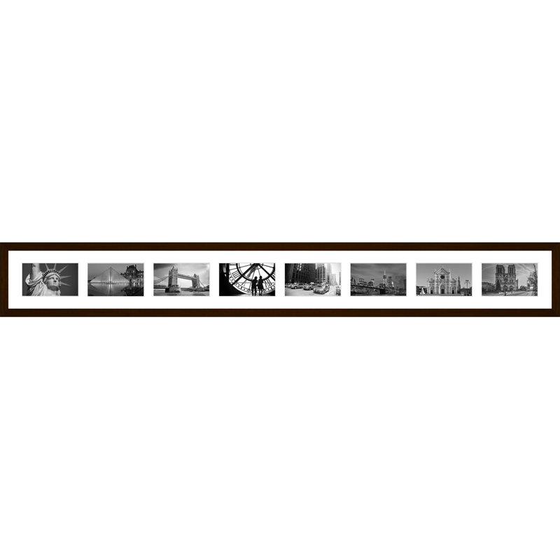 Kylena Wood Picture Frame with Mat, Dark Brown
