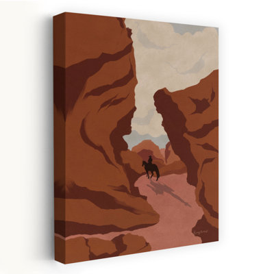 Canyon Landscape II Abstract Contemporary Horse Landscape Nature Wall Art Print