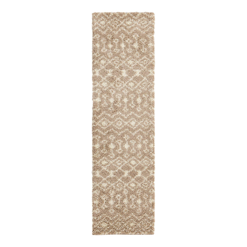 Tapis brun clair Griego, Tapis de couloir 2 pi 7 po x 10 pi