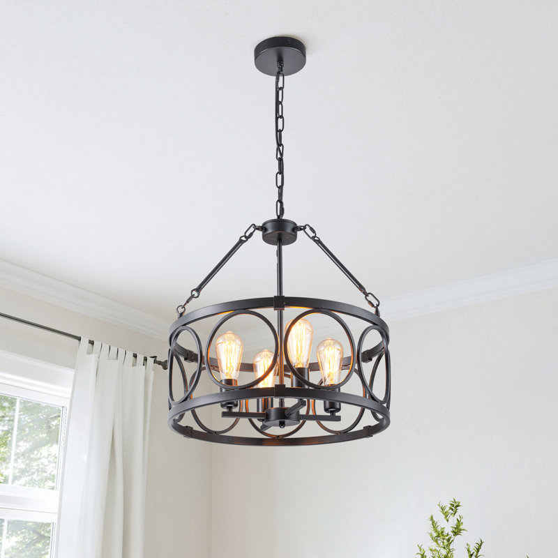 Lustre de ferme 4 lumières 4 lumières