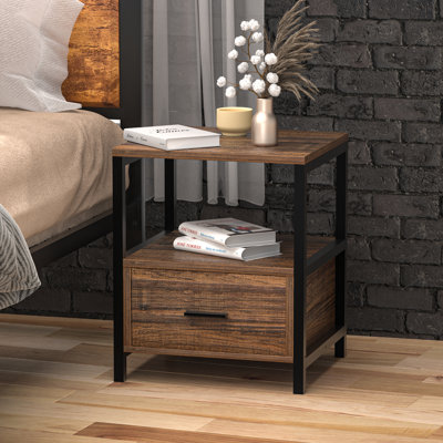 Trent Austin Design® Kempst Iron Nightstand & Reviews | Wayfair