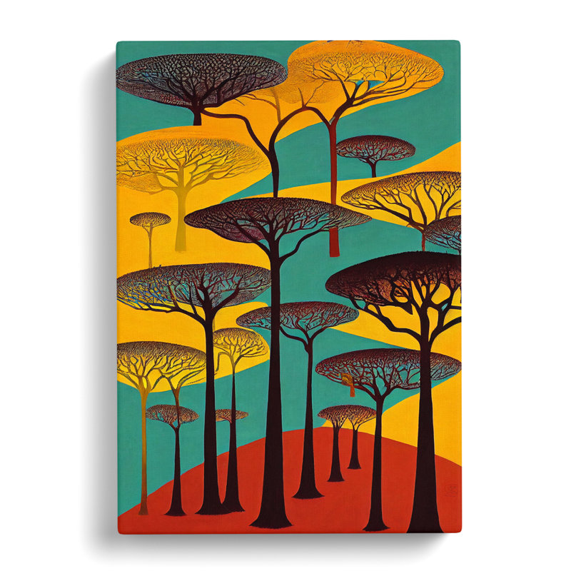 African Forest Vol.3 - Wrapped Canvas, 50cm H x 35cm W x 3cm D