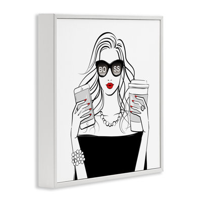 Chic Chic Morning Coffee Moment, estampe numérique, design par Martina Pavlova