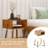 Finney Solid Acacia Wood Nightstand, Mid Century Modern Side Table Bedroom with Storage-497682536
