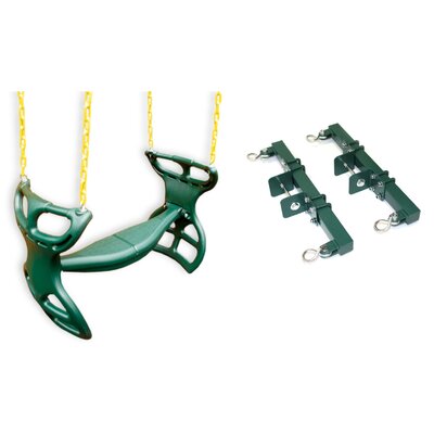 Heavy-Duty Horse Glider Swing Seat Back-To-Back with Chains -  Eastern Jungle Gym, ACC Horse Glider Bundle