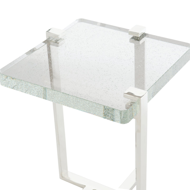 Mott Glass Top Frame End Table