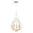 Claudine Modern Gold 5 Light Chandelier-123383828-123383827