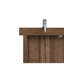 Armoire 4 portes en noyer avec 1 tiroir, capacité de 210 lb, porte à motif symétrique, tablettes intérieures réglables, résistant aux rayures, imperméable, charnière à 180 degrés, charge de 210 lb, 4 portes étincelantes, installation facile, imperméable