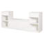Banc de rangement pour chaussures avec coussin, tiroirs et tablettes ouvertes-450729569