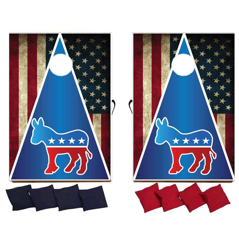 VictoryStore.com Solid Wood Cornhole Set