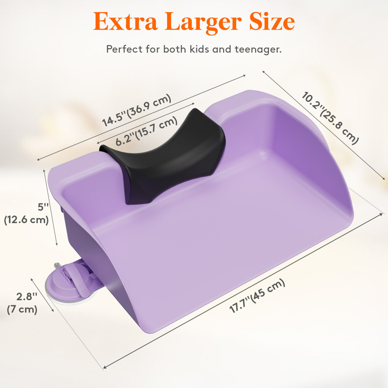 Portable Hair Washing Station For Kids, Children Hair Washing Basin For Sink, Neck Support Shampoo Bowl For Elderly, Friend, At Home Kitchen Bathroom