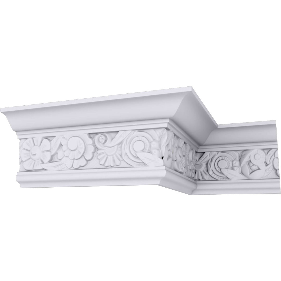 4 1/2"H x 2 5/8"P x 5 1/8"F x 94 1/2"L, (13 1/4" Repeat), Emery Crown Moulding Ekena Millwork