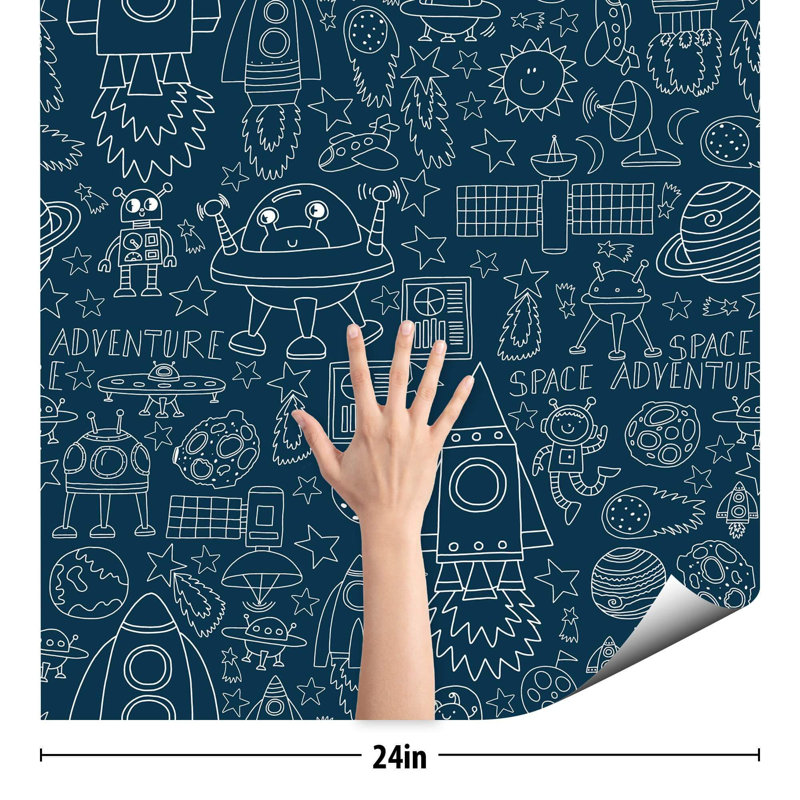 Carreau de papier peint Irmela, L 102 po x l 24 po