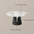 59" Vera Modern Round Dining Table, Sintered Stone Tabletop With Carbon Steel Pedestal Base for Kitchen-90661996-101203444-114647982