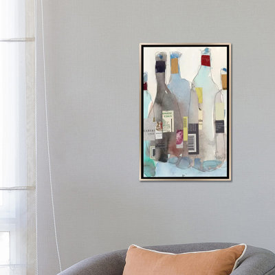 The Wine Bottles III - reproduction d'art murale - toile encadrée