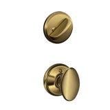 Siena Single Cylinder Interior Knob Set (Exterior Portion Sold Separately)