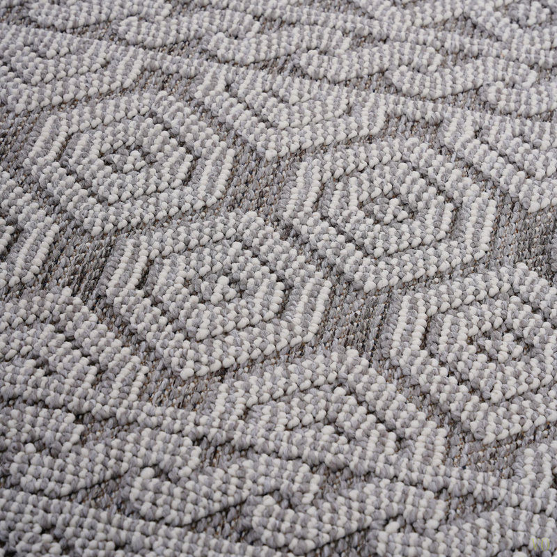 5X7/ Geometric Indoor / Outdoor Area Rug Stain Resistant, Non-Shedding, Friendly For Living Room, Bedroom, Dining Room And High-Traffic Areas