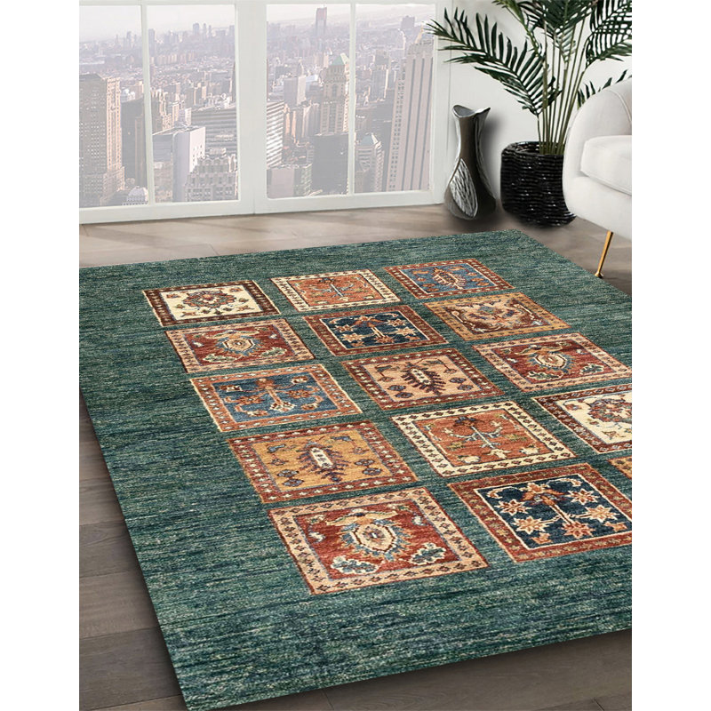 Abstract Indoor Rug, Round 6'