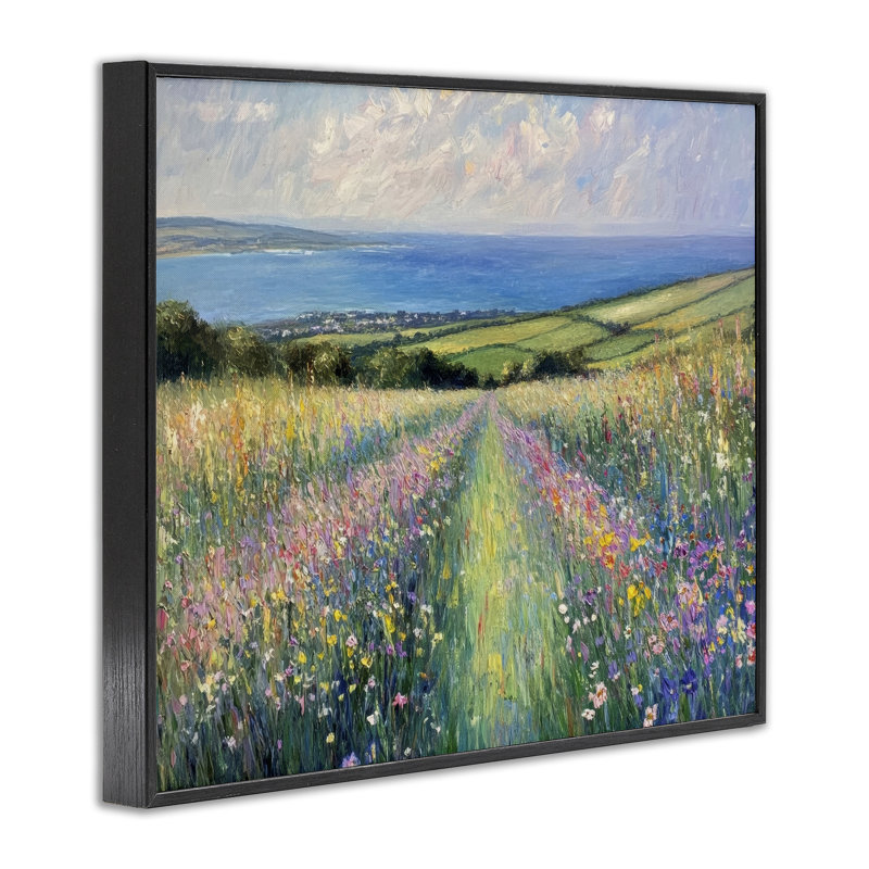 Giclée impressionniste, impression par Petal Prints Design, Giclée encadrée noir minuit, H 24 po x l 30 po