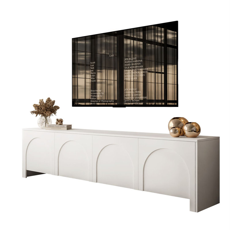 TV Stand ARIADNA 4D TV cabinet, White