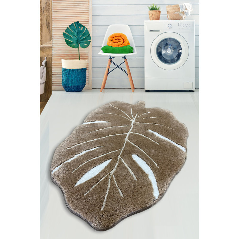 Alon Plastic / Acrylic Non-Slip Bath Mat, Beige