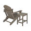 Chaise Adirondack pliante en plastique avec table Vinnie-1190806463