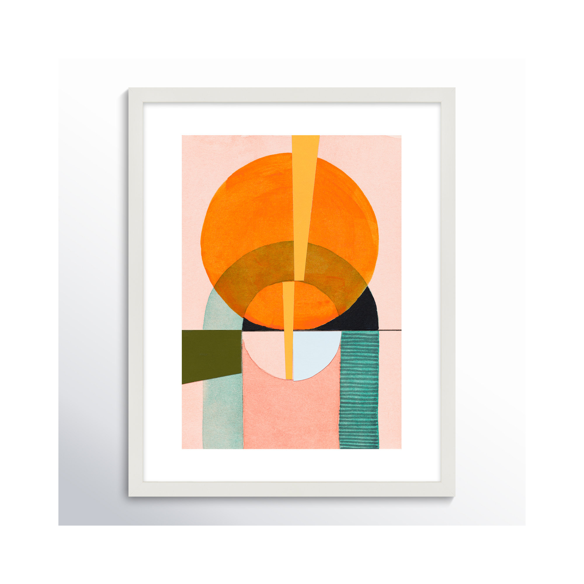 Composition Nr. 5 by Allison Rietta, White, 20" H x 16" W x 1.25" D