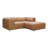 Foley 3-Piece Top Grain Leather Modular Sectional-1958180636