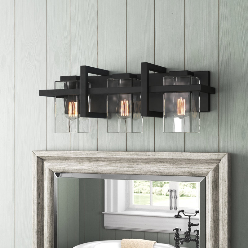 Aya 3-Light Dimmable Steel Vanity Light