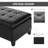 51 Inch Faux Leather Ottoman Storage Bench With Lift Top, Ideal For Living Room And Entryway, Combining Style And Functionality.-1803853569