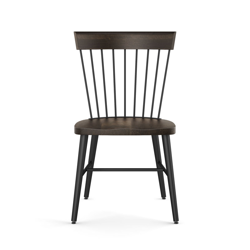 Chaise en bois massif Zlatene, Marron clair