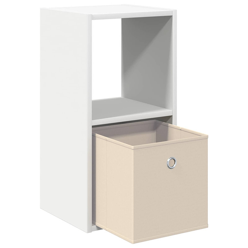 30.5cm W Composite Bedside Table, White